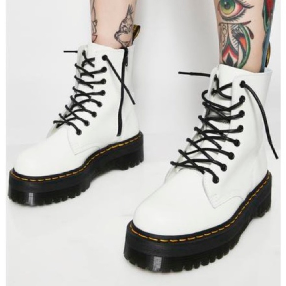 Dr. Martens Jadon Boots in White